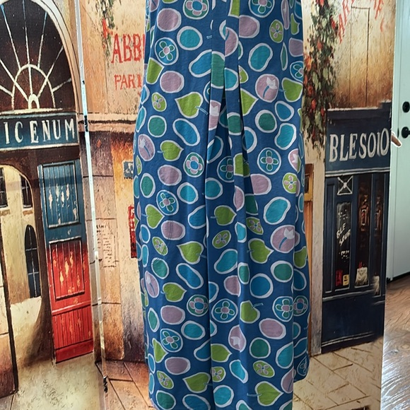 Gudrun Sjoden “Couleur” Jersey Dress, Blue Print, Size Medium - Picture 3 of 13